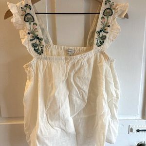 NWT Madewell Embroidered Sleeveless Top